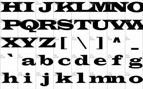 Wide Latin Font 1