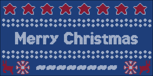 Xmas Sweater Stitch Font 2