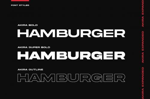 Akira Expanded Sans Serif Font 3