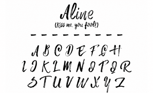 Aline-Brush-Font