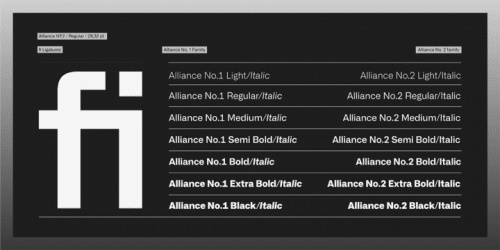 Alliance Font Family 3