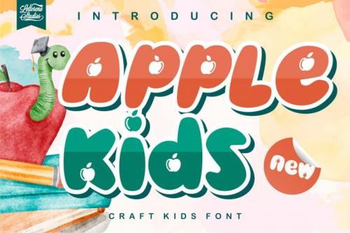 Apple Kids – Crafting Kids Font