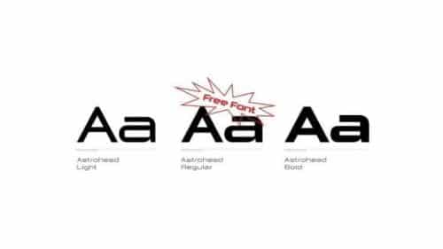 Astrohead Sans Serif Font 1