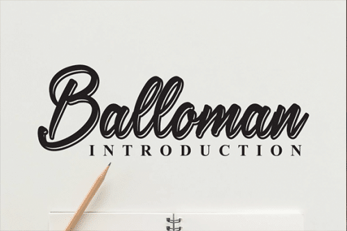 Balloman Script Font