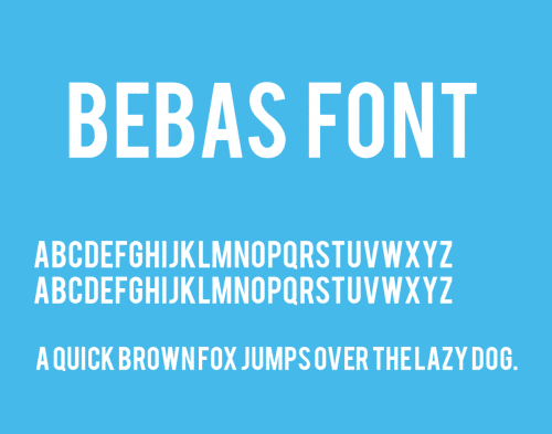 Bebas Font Family Free