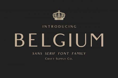 Belgium Font Family