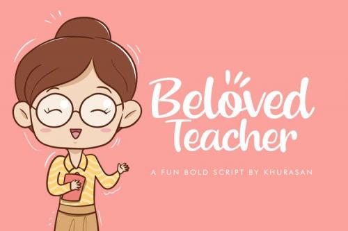 Beloved Teacher Font 3