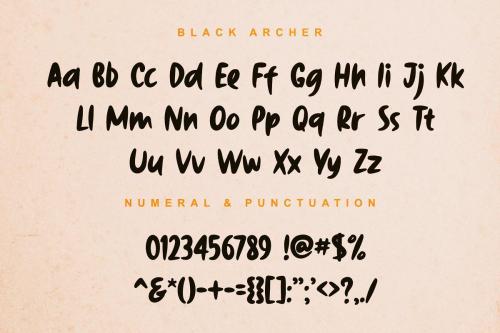 Black Archer Display Font 1