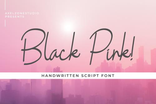 Black Pink Font