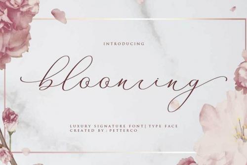 Blooming Font