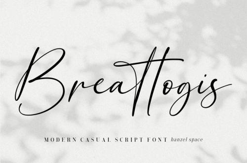 Breattogis Handwritten Font