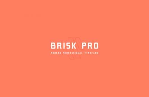 Brisk Pro Typeface