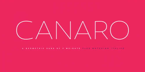 Canaro Font 10