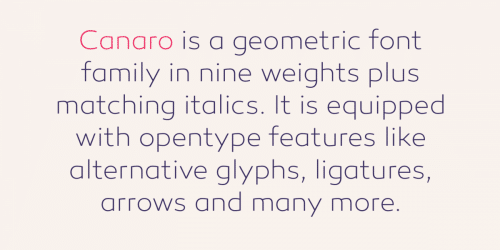 Canaro Font 11