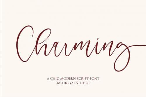 Charming – Modern Script Font