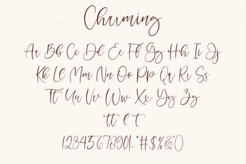 Charming – Modern Script Font  8