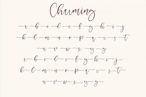Charming – Modern Script Font  9