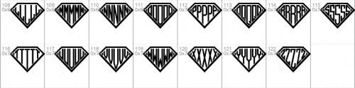 Diamond Monogram Book Font 2