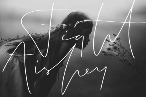 Einstein Signature Font 3