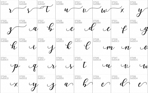 Elizabeth Calligraphy Font 7