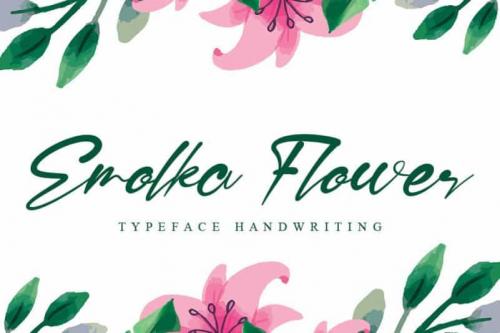 Emolka Flower Script Font