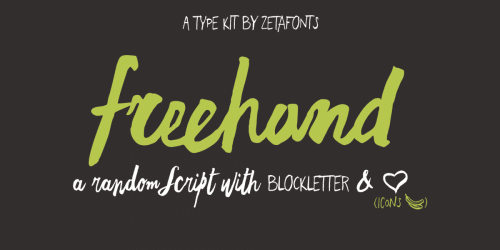 Freehand Blockletter Font
