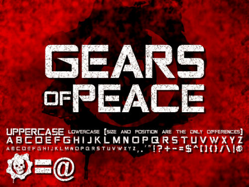 Gears Of Peace Font