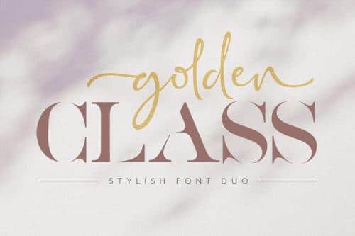 Golden Class Script Font 5