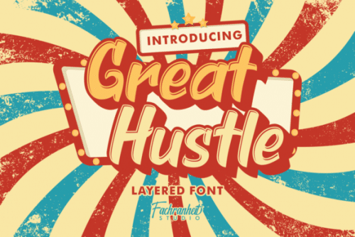 Great Hustle Display Font 1