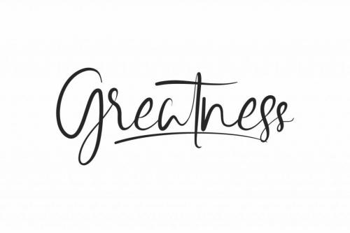 Greatness Calligraphy Font