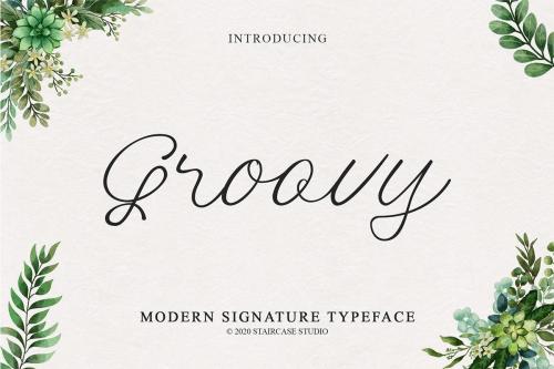 Groovy Script Font