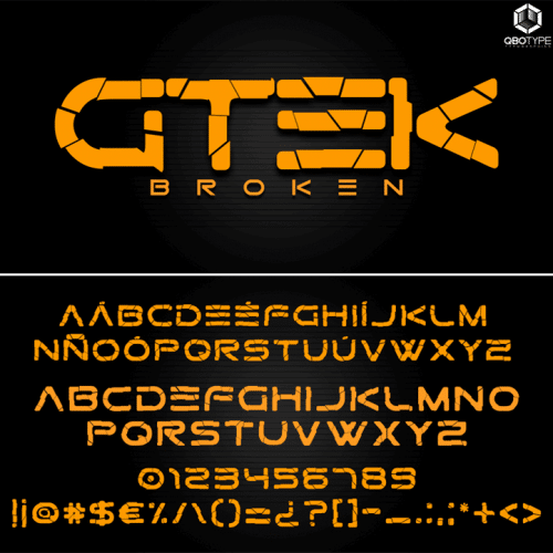 Gtek Technology Font