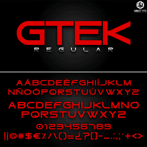 Gtek Technology Font 6