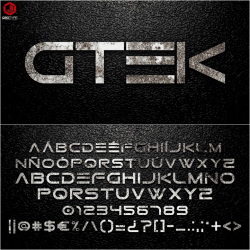 Gtek Technology Font 7