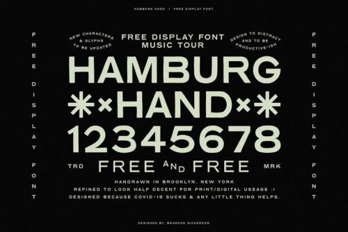 Hamburg Hand Display Font