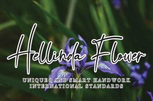 Hellinda Flower Handwritten Font