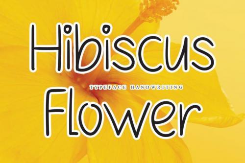Hibiscus Flower Handwritten Font