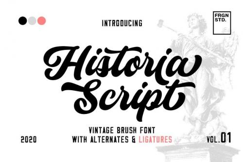 Historia – Vintage Script Font 1