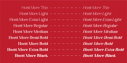 Horst More Serif Font 6
