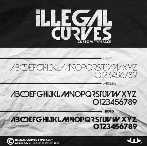 Illegal Curves Typeface