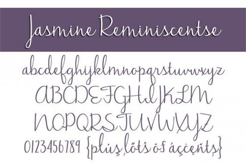 Jasmine Reminiscentse Font Family 1