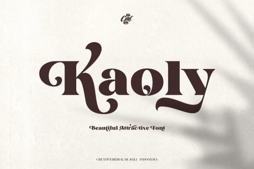 Kaoly – Bold Serif Font  1