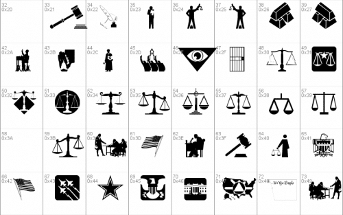 Law And Order Dingbats Font