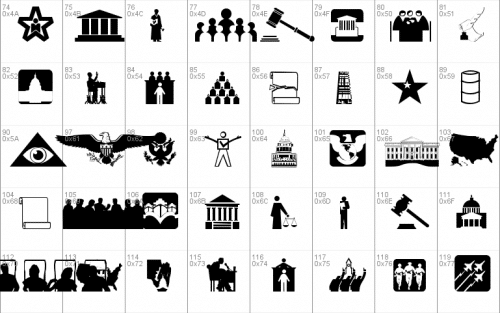 Law And Order Dingbats Font 1