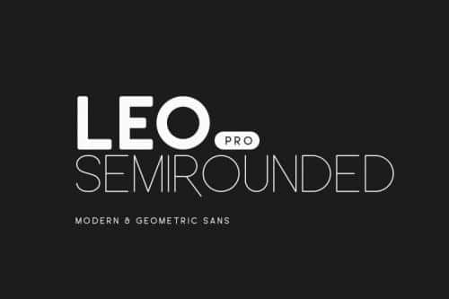Leo Semi Rounded Pro Font 1