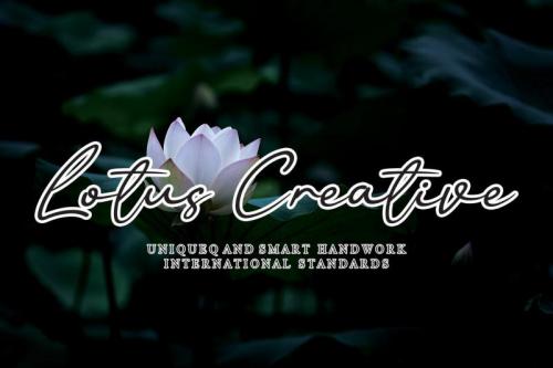 Lotus Creative Script Font