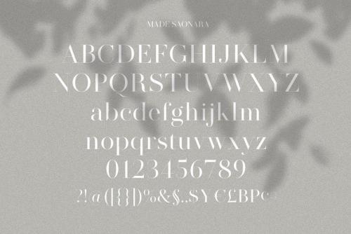 Made Saonara Serif Font  13