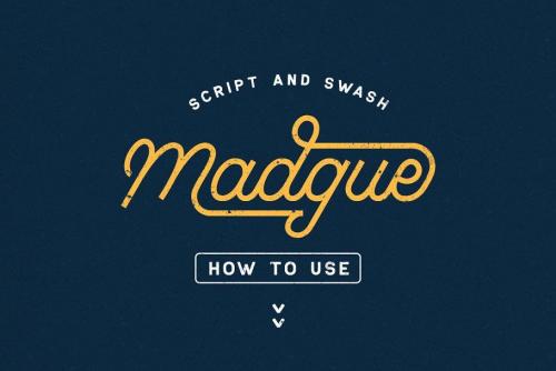 Madgue Connected Monoline Font 11