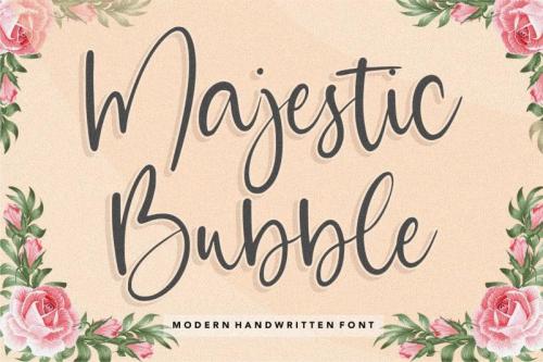 Majestic Bubble Handwritten Font