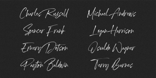 Marquette Signature Font  2